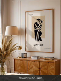 Umarmendes Paar Kontur Beige