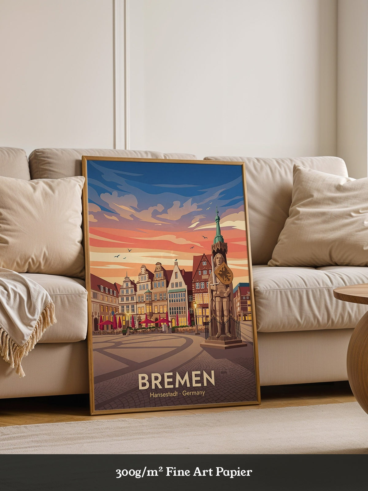 Bremen Altstadt Abendrot