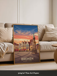 Bremen Altstadt Abendrot