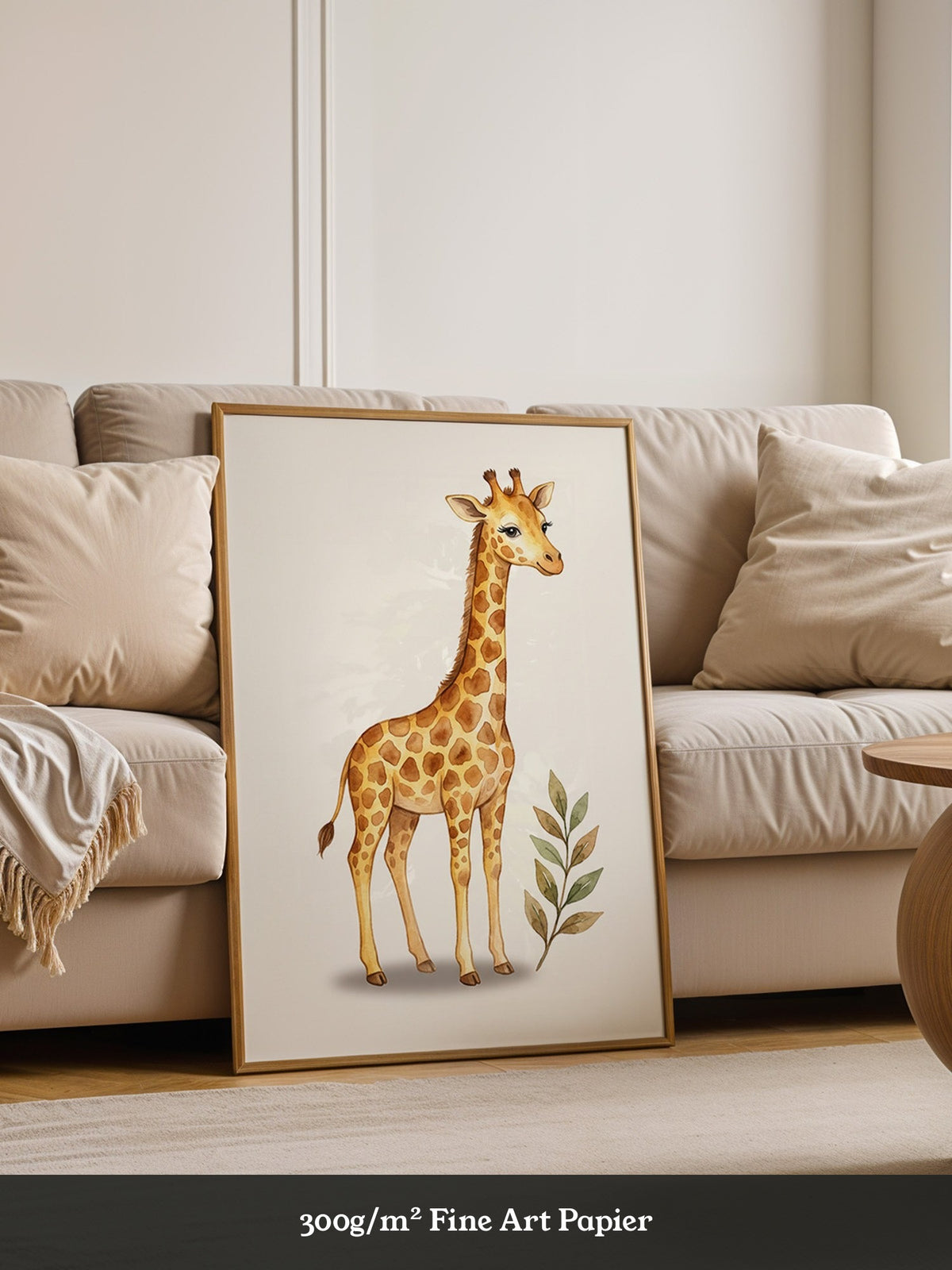 Giraffe im Aquarell-Stil