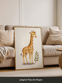 Giraffe im Aquarell-Stil