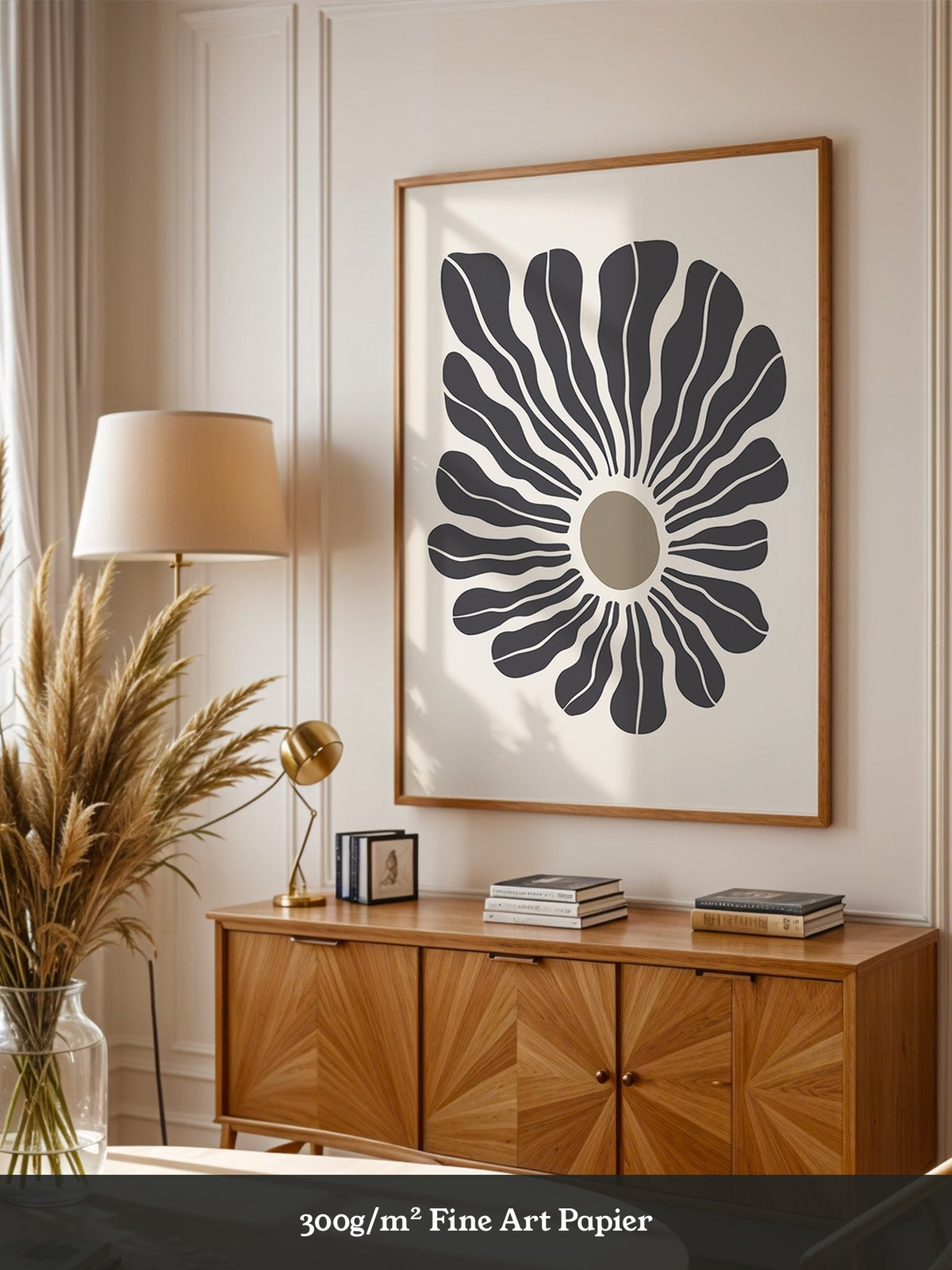 Abstrakte Blume wellig