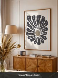 Abstrakte Blume wellig