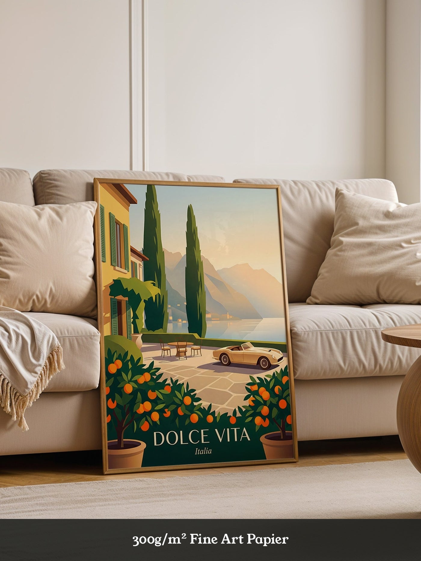 Italienische Villa Sonnenuntergang