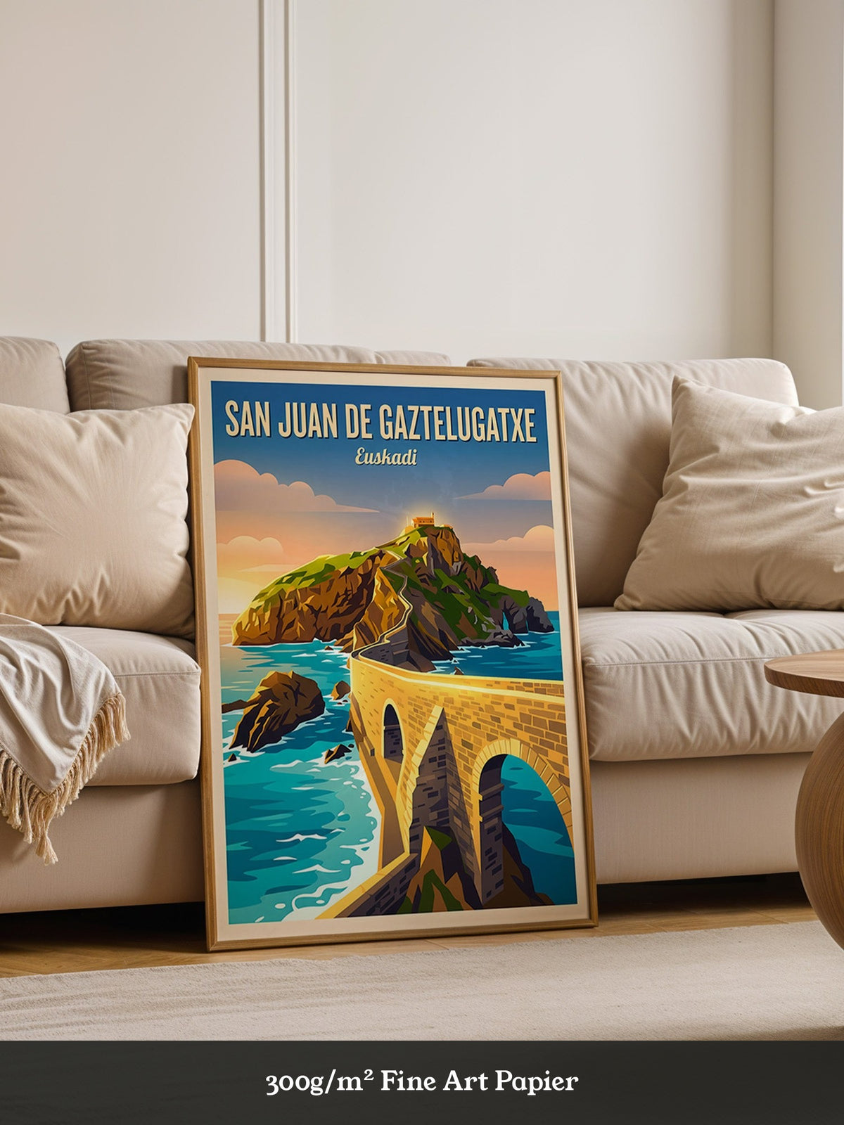 San Juan Küstenansicht Retro