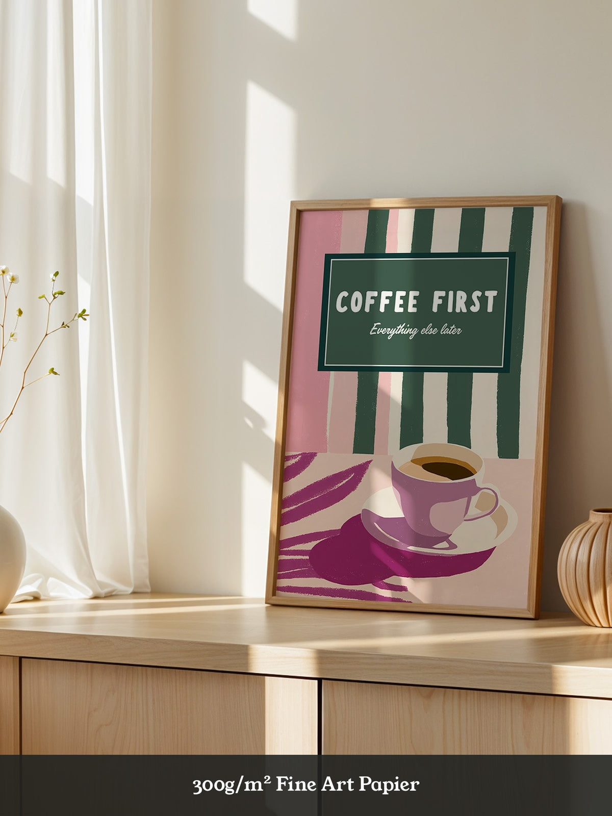 Kaffeetasse Retro Pastell