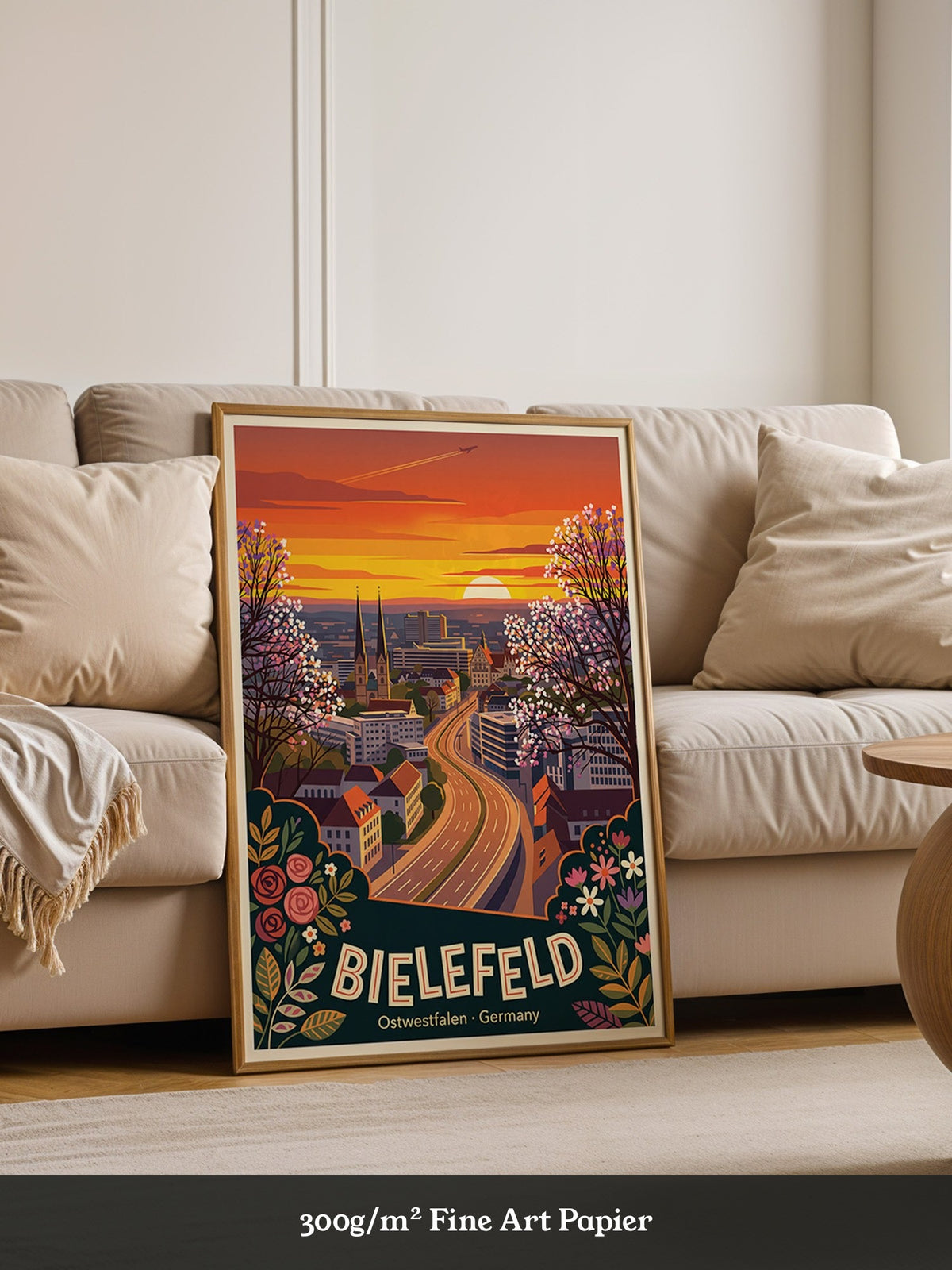 Bielefeld Sonnenuntergang Retro