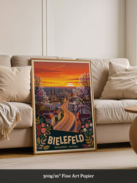 Bielefeld Sonnenuntergang Retro