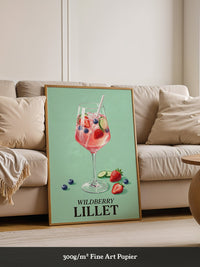 Wildbeeren Cocktail Aquarell