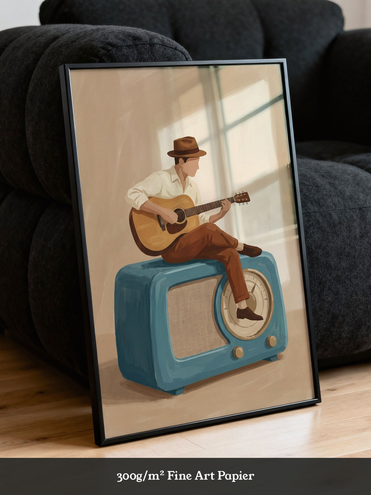 Vintage Radio Gitarrenspieler