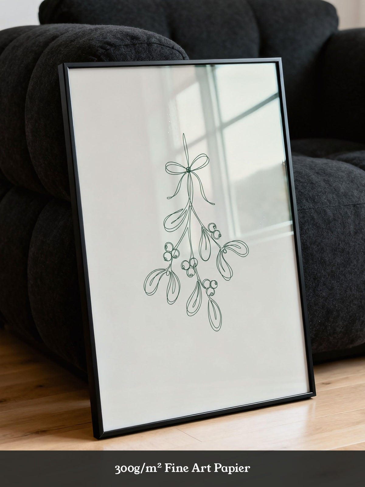 Minimalistische Mistelzweige