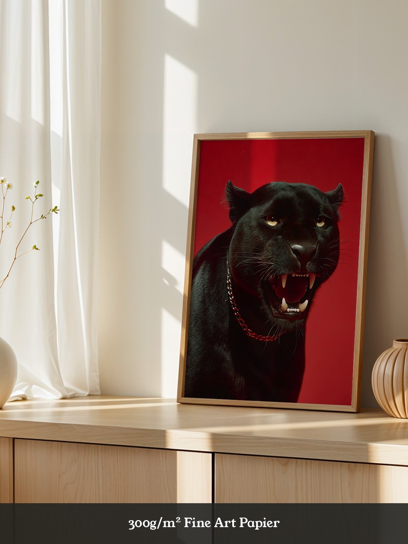 Panther rote Eleganz