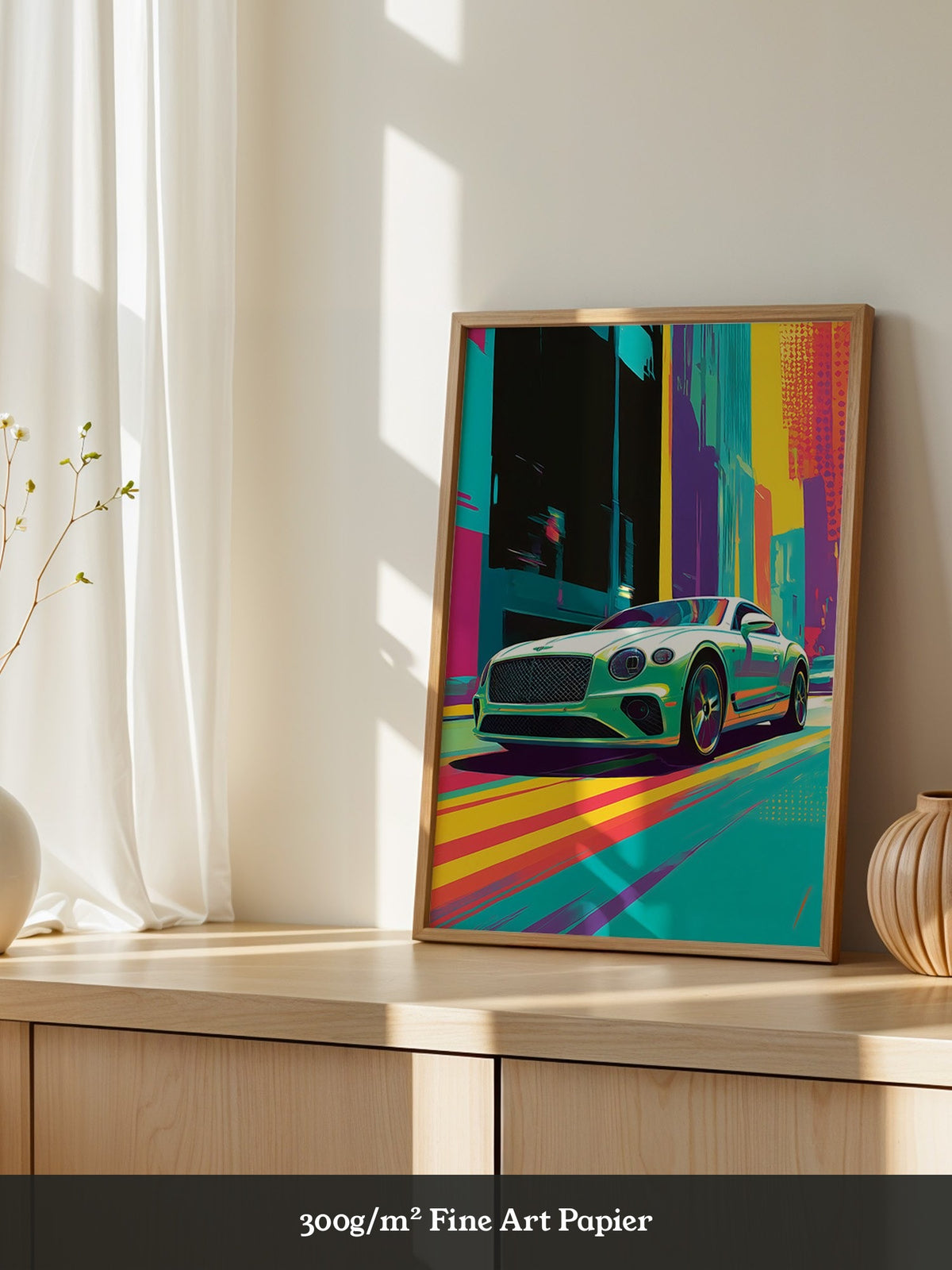 Sportwagen Pop Art Farbrausch