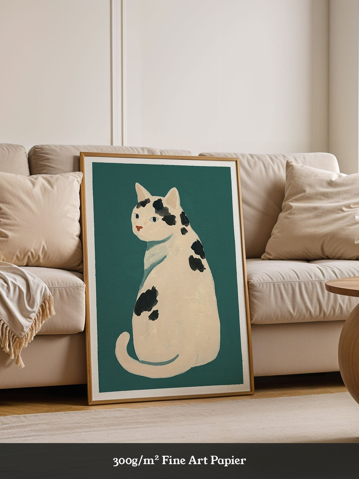 Weiße Katze Flecken