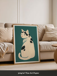 Weiße Katze Flecken