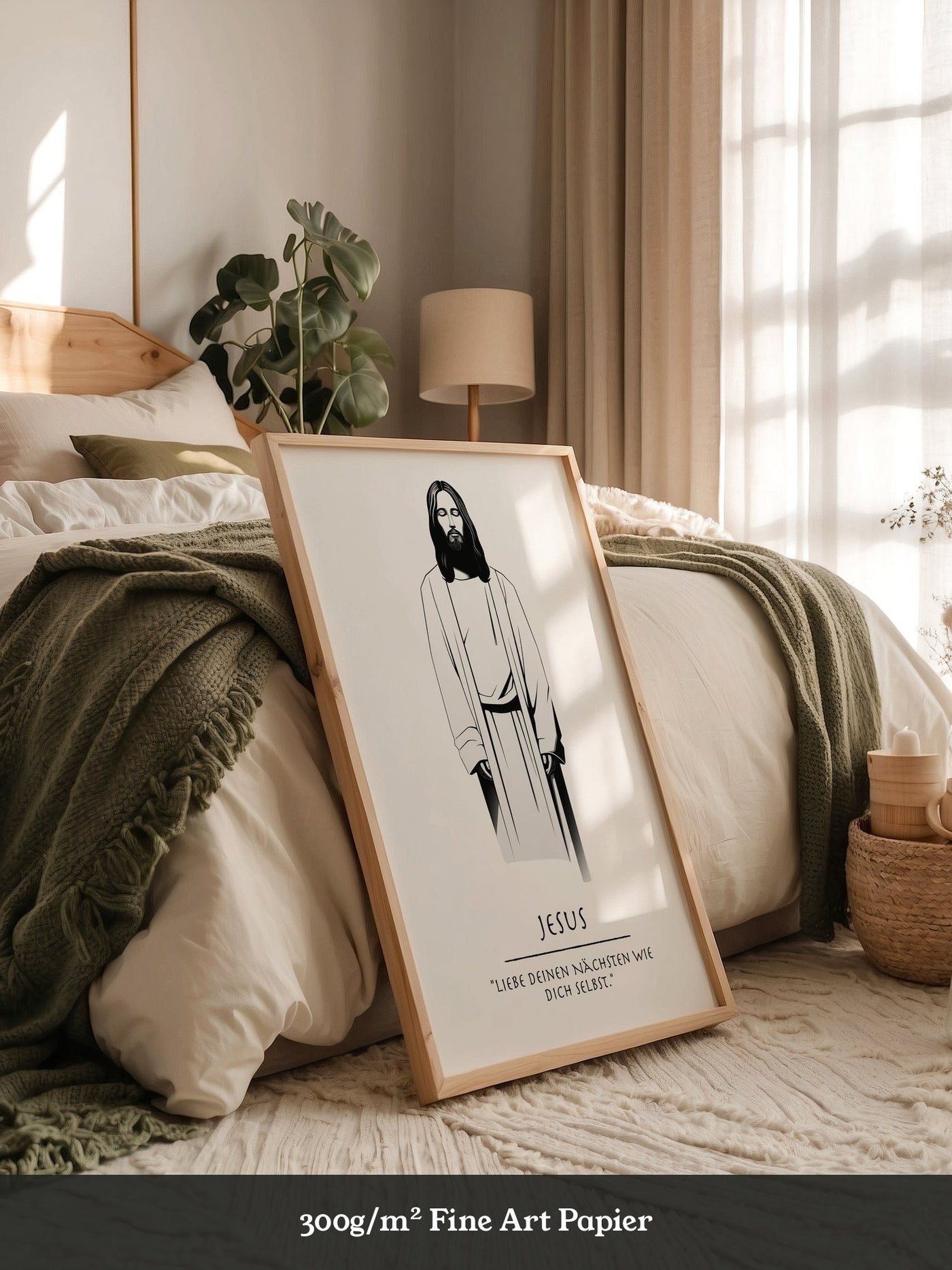 Jesus minimalistisch S/W