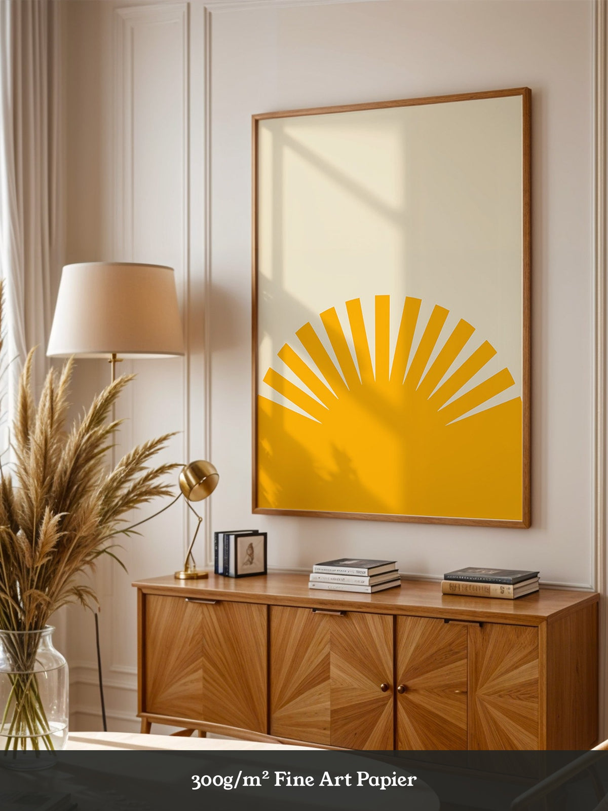 Sonnenaufgang Grafik minimalistisch