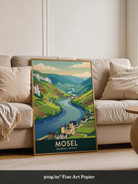 Mosellandschaft Pastellfarben