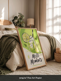 Mojito Glas Illustration Grün