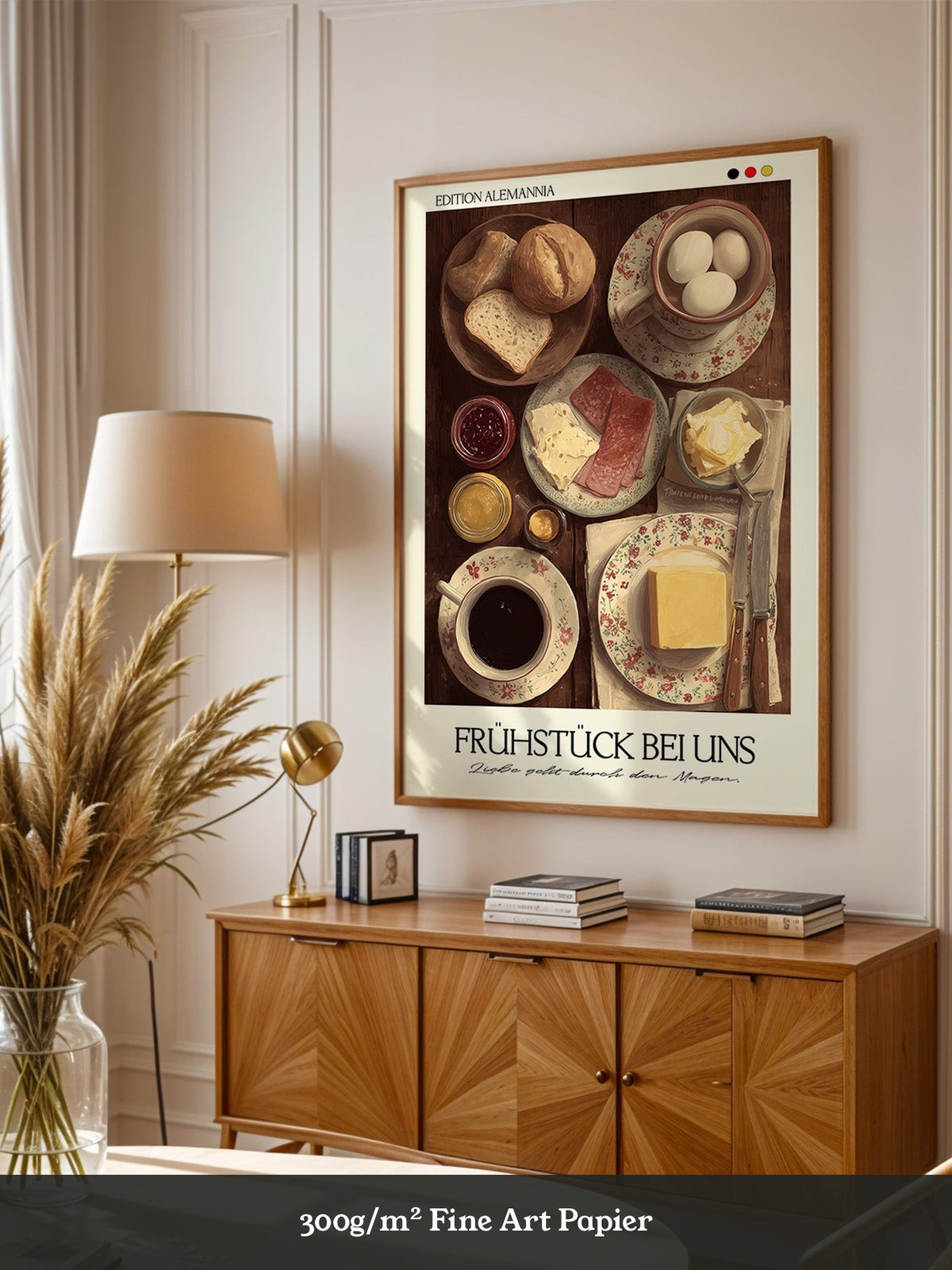Frühstückstisch Vintage Illustration