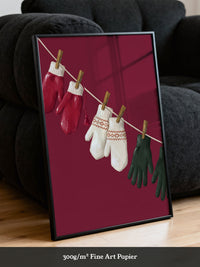 Bunte Winterhandschuhe