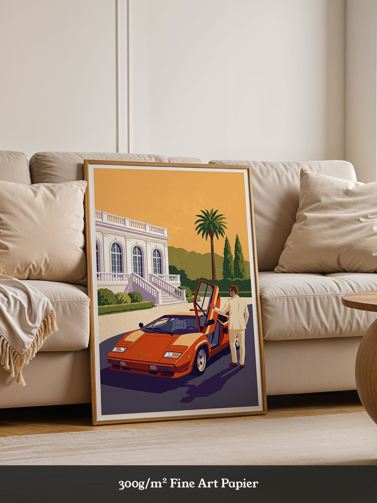Elfer Sportwagen Orange Retro