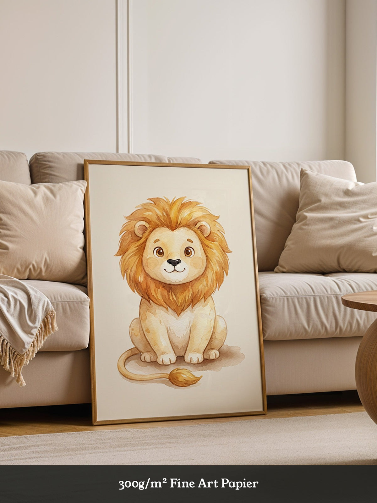 Löwe Niedlich Aquarell