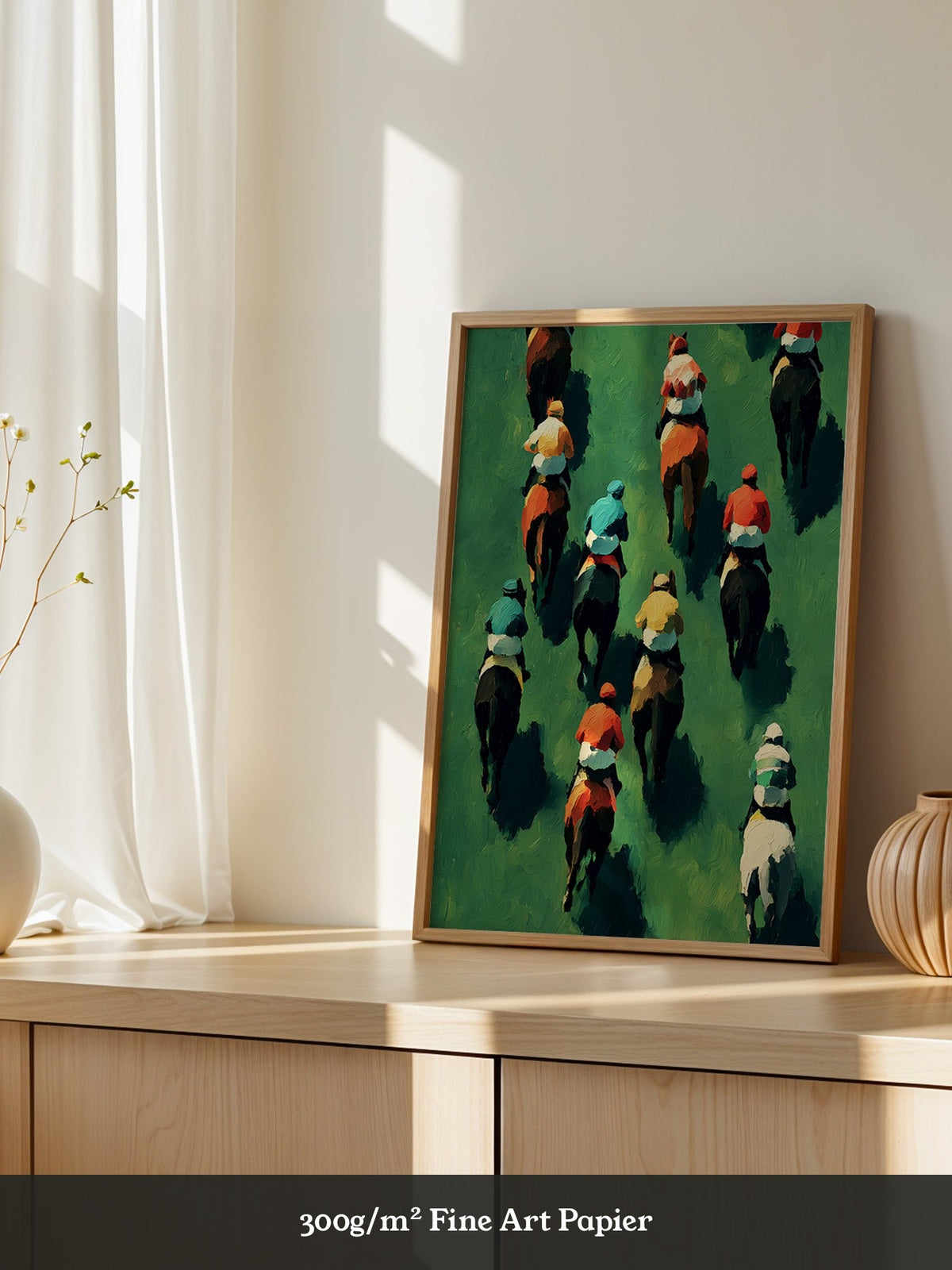 Pferderennen Farben Impressionistisch