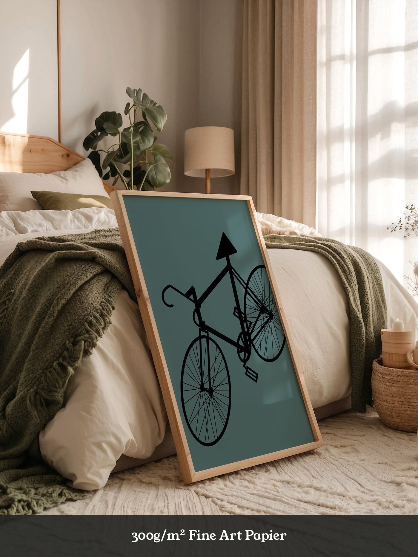 Fahrrad Grafik minimalistisch