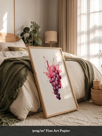 Trauben Aquarell Farbexplosion