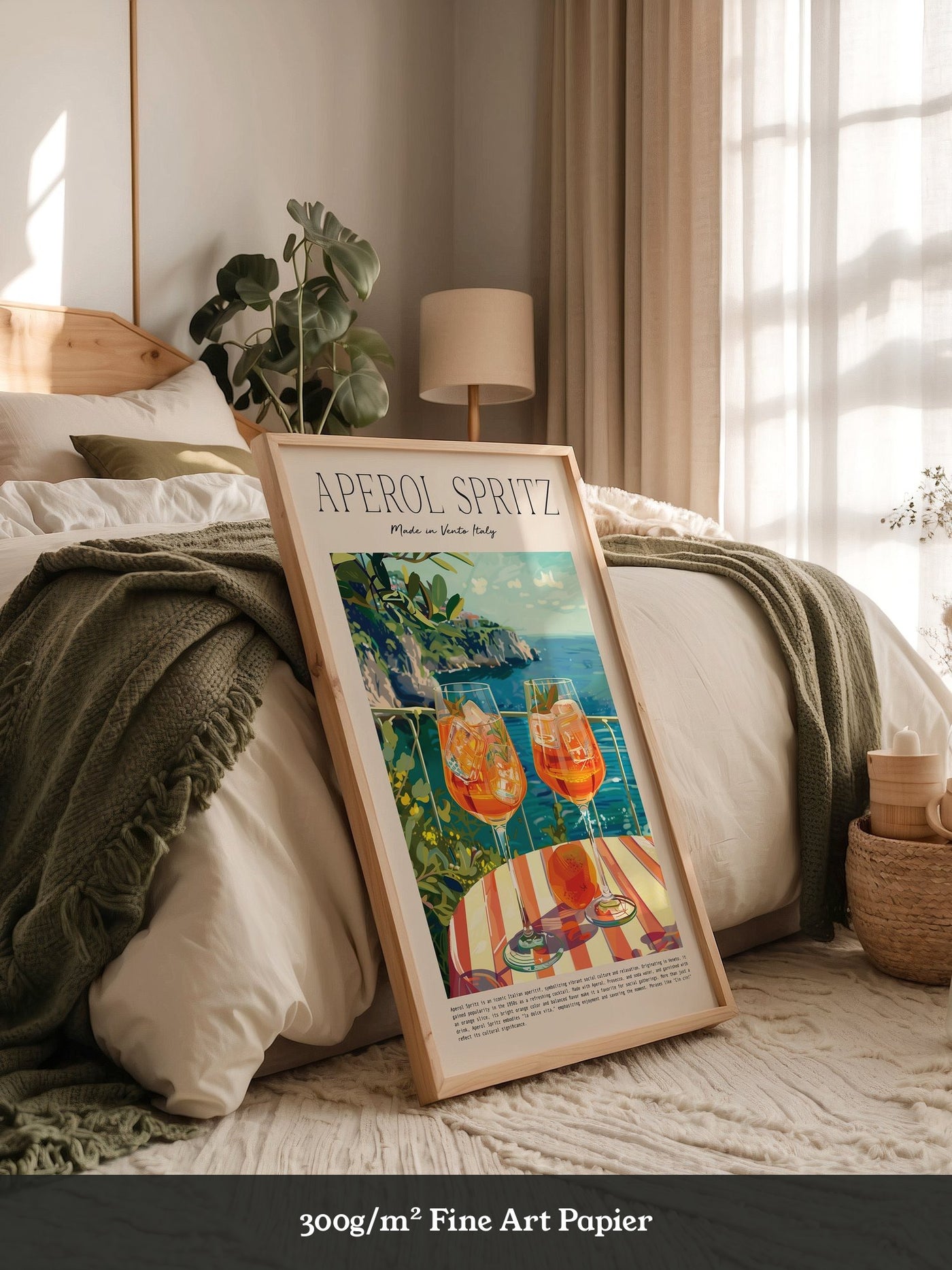 Aperol Sommerdrink Illustration Meerblick
