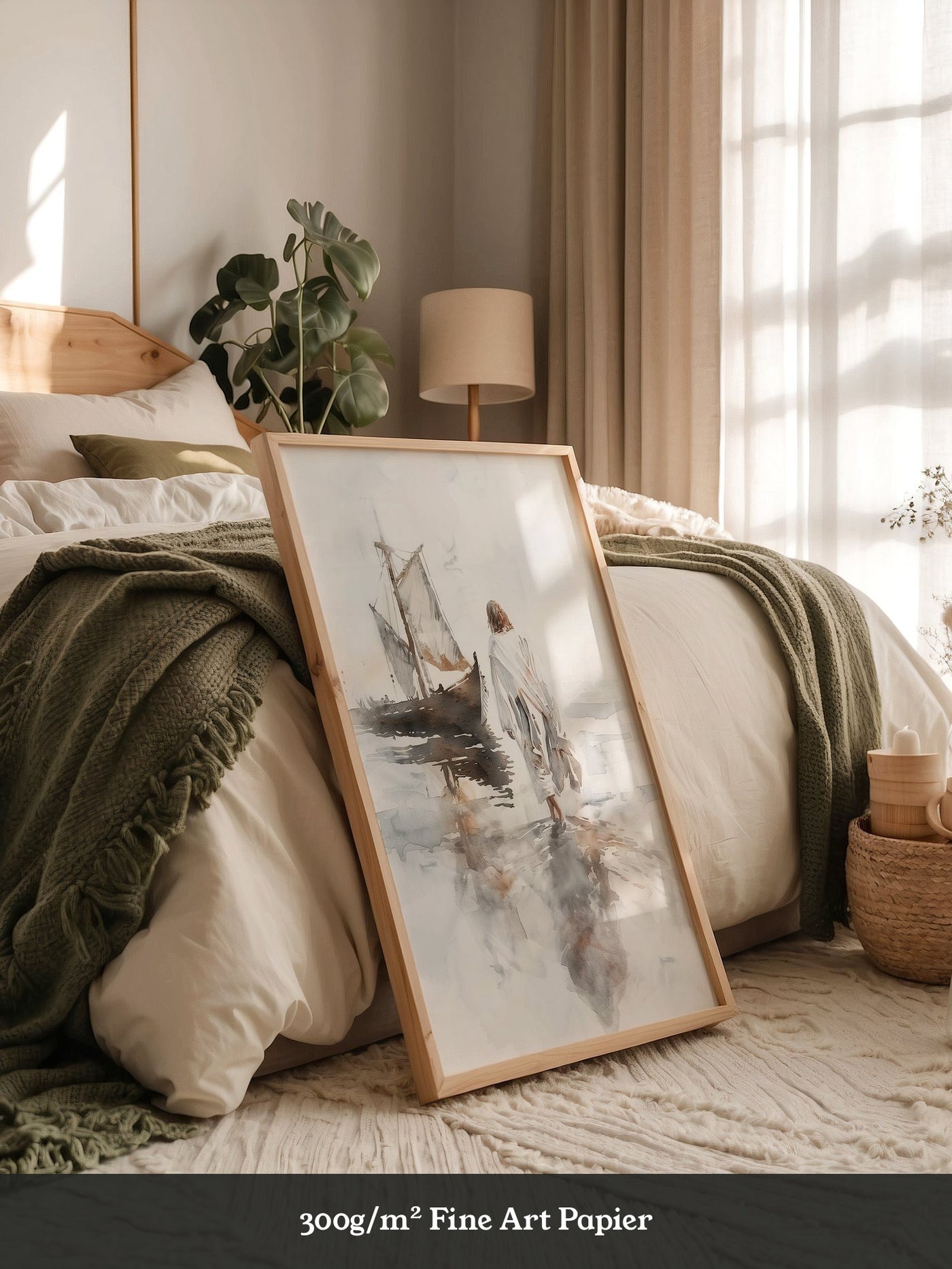 Mensch Schiff Aquarellstil