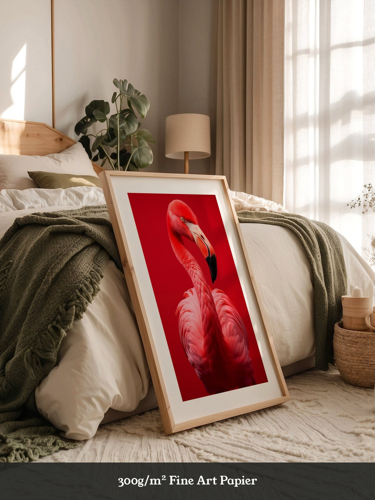 Flamingo Rot Portrait