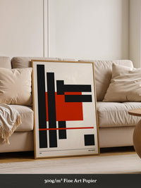 Rote Rechtecke Abstrakt Design