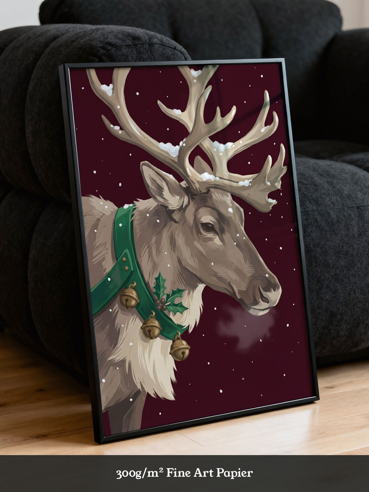 Rentier Winter Illustration