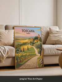 Toskana Landschaft Farbenspiel