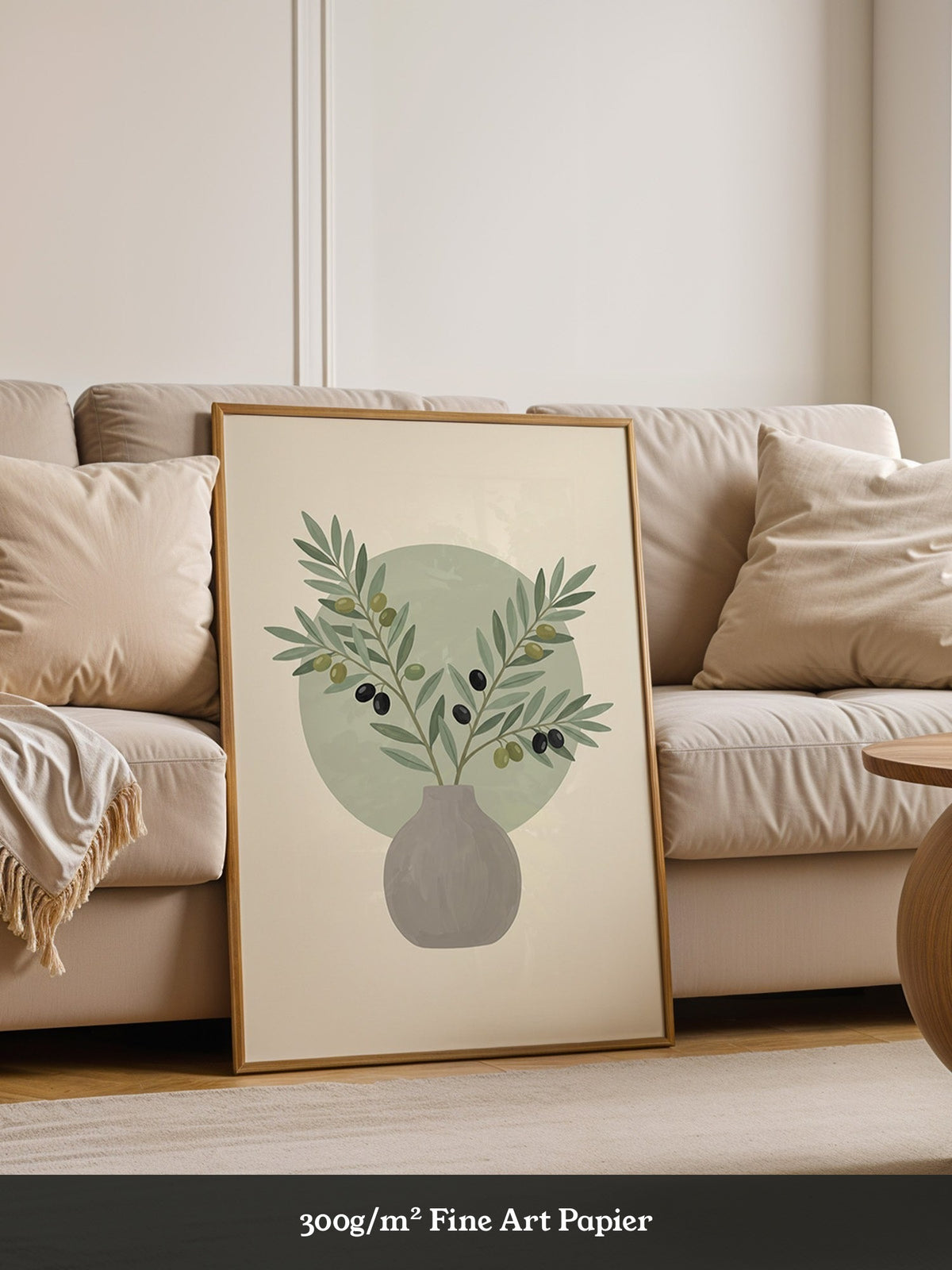 Olivenzweige Pastell Vase
