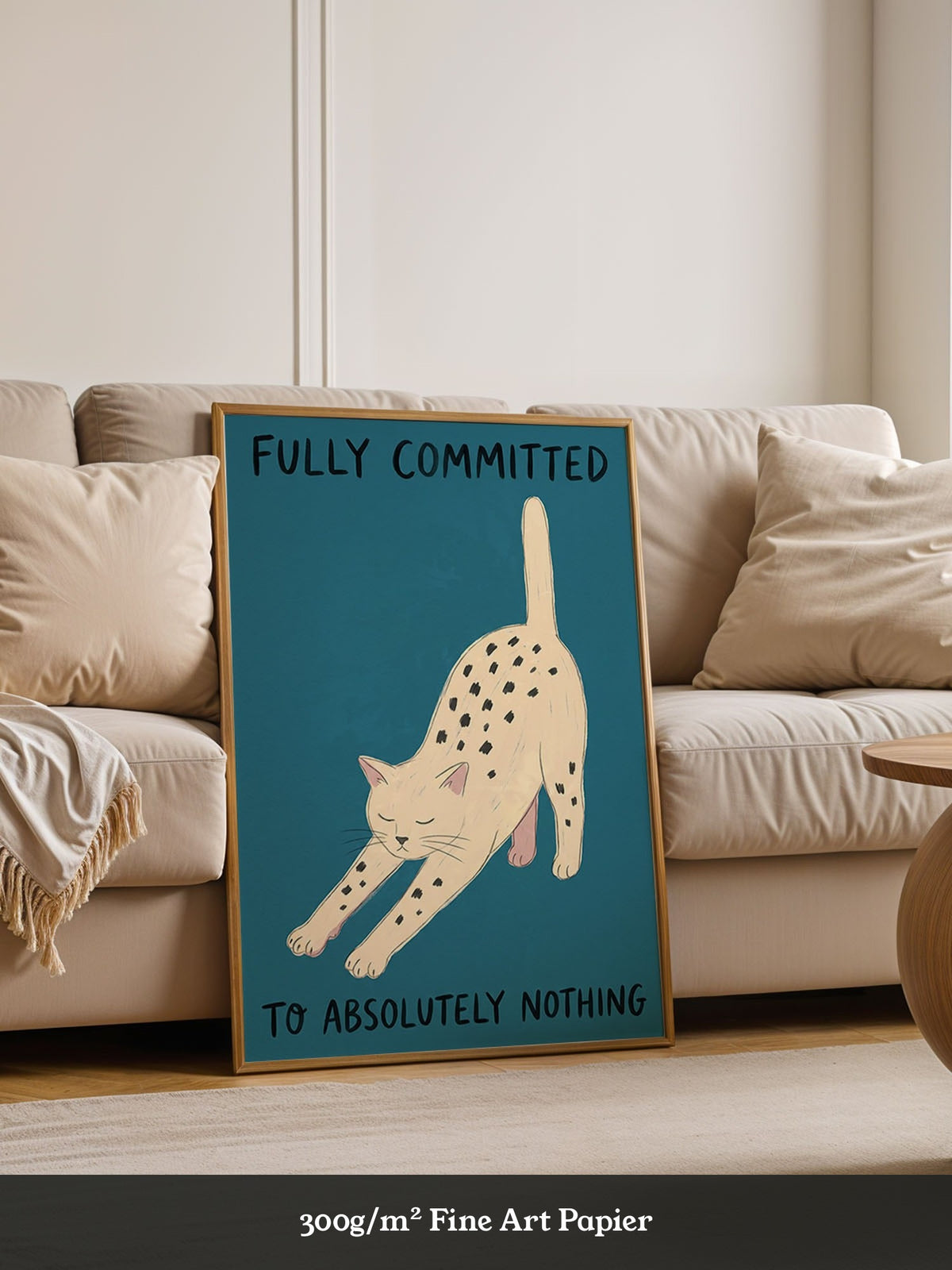 Katze Dehnung Minimalismus