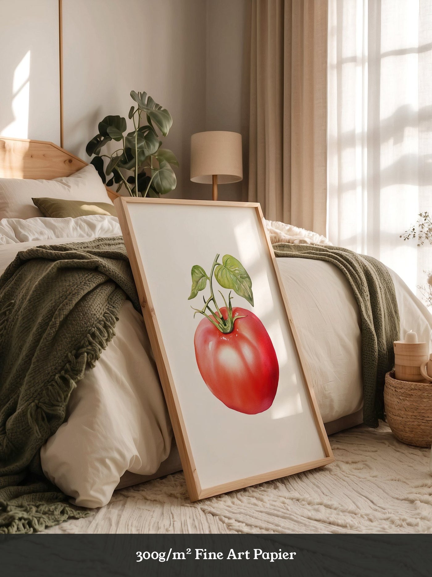 Tomate Aquarell saftig
