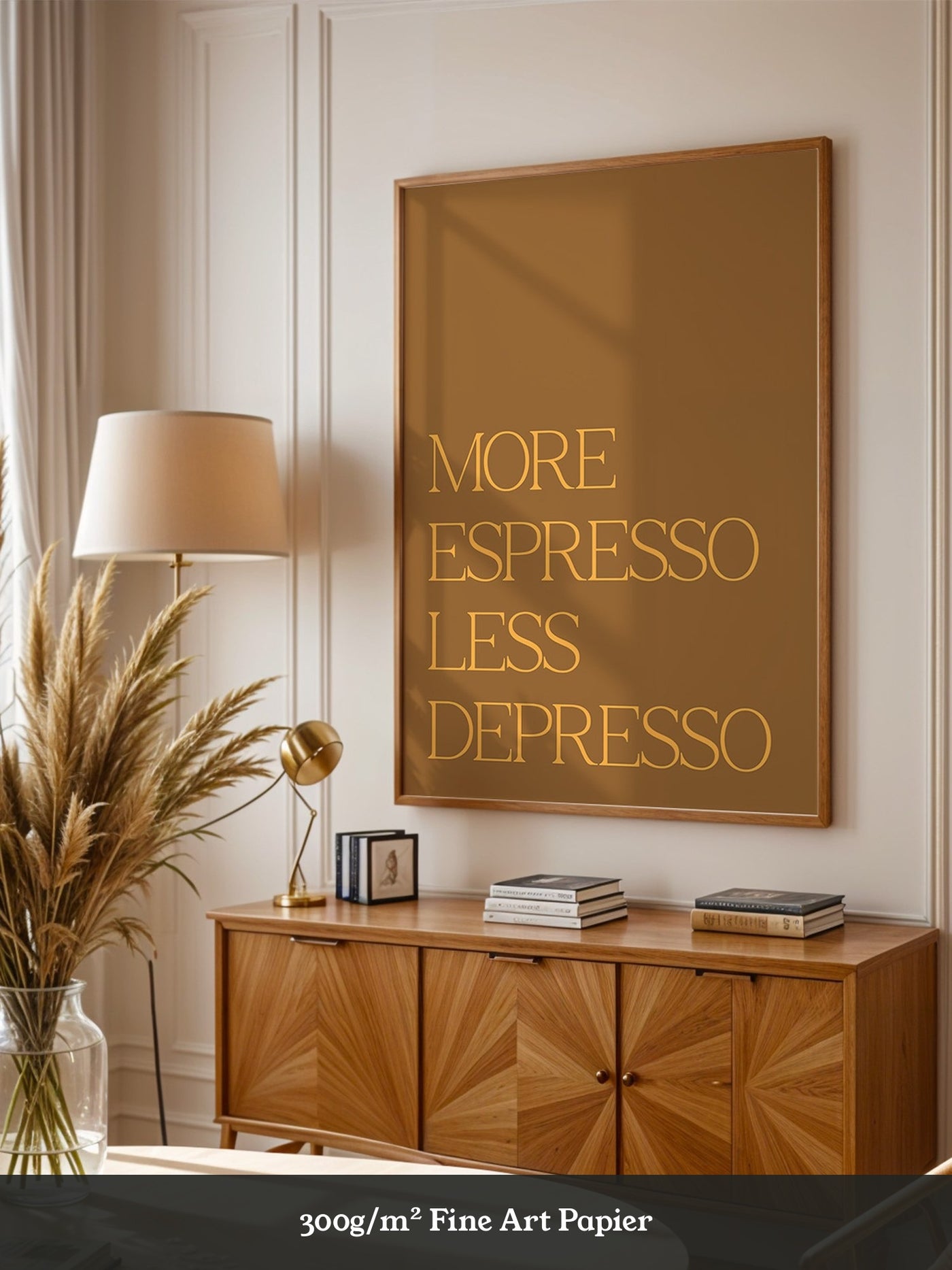 Brauner Spruch Retro-Stil