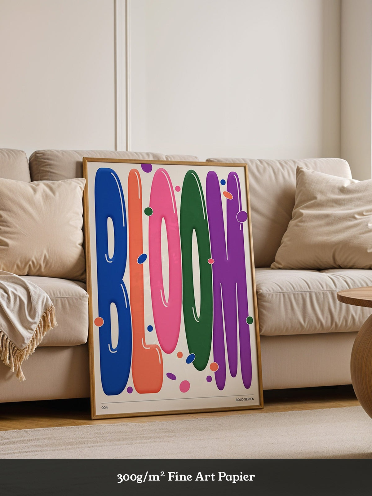 Bloom Farbenfrohes Typografie Design