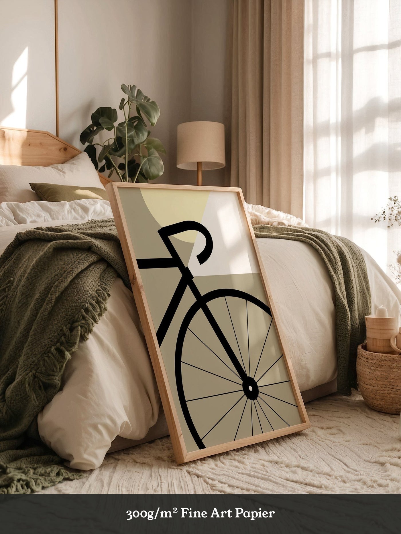 Fahrradrad Grafik minimalistisch