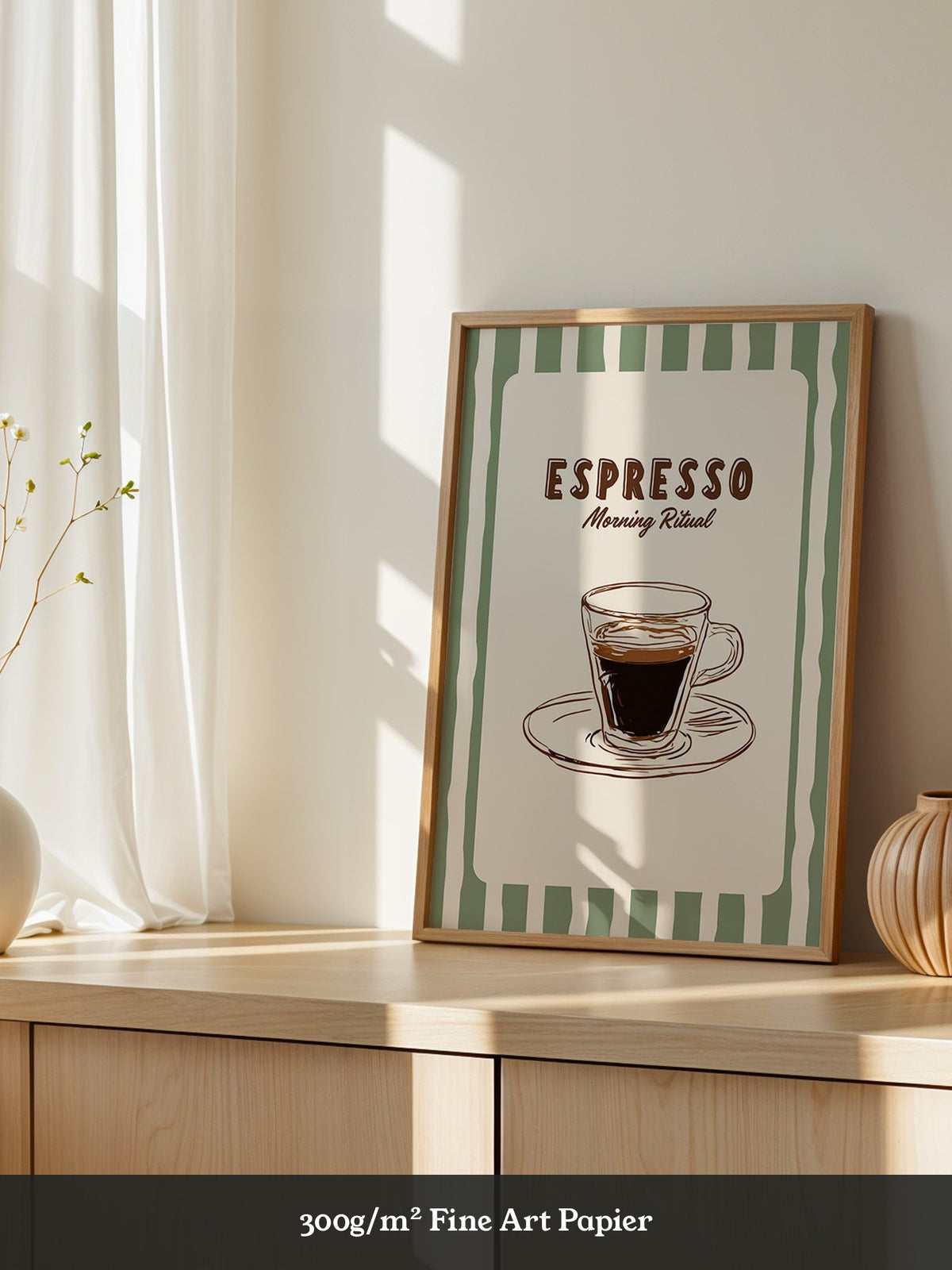 Espresso Tasse Skizzenstil