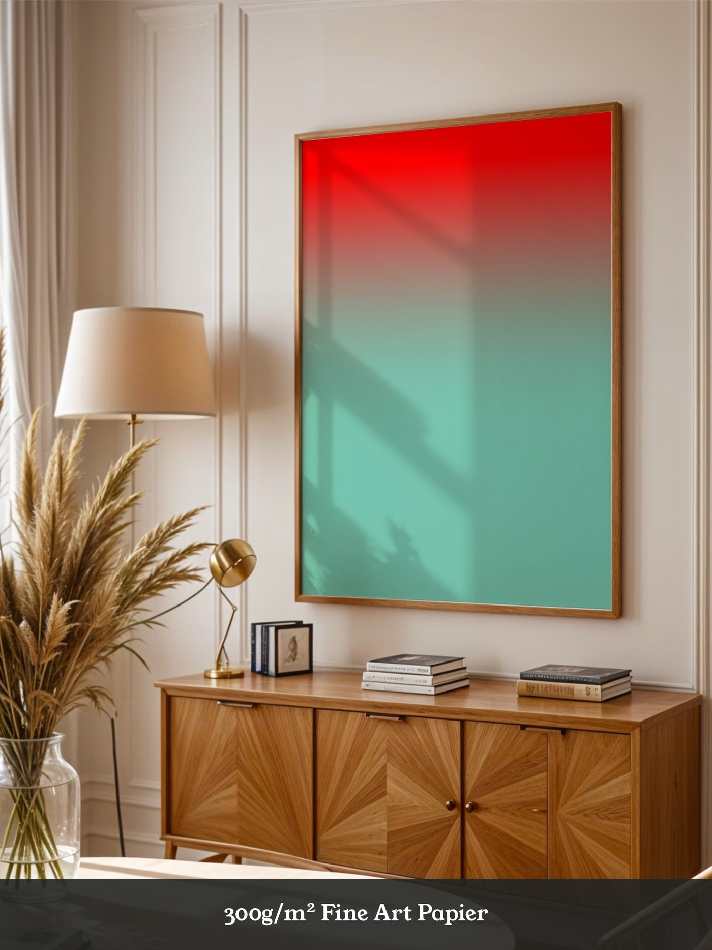Farbverlauf Rot-Türkis Pastell