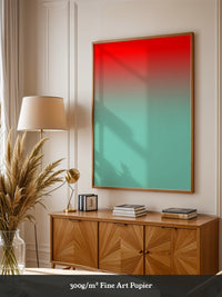 Farbverlauf Rot-Türkis Pastell