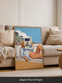 Segelboot Urlaubsfeeling Illustration