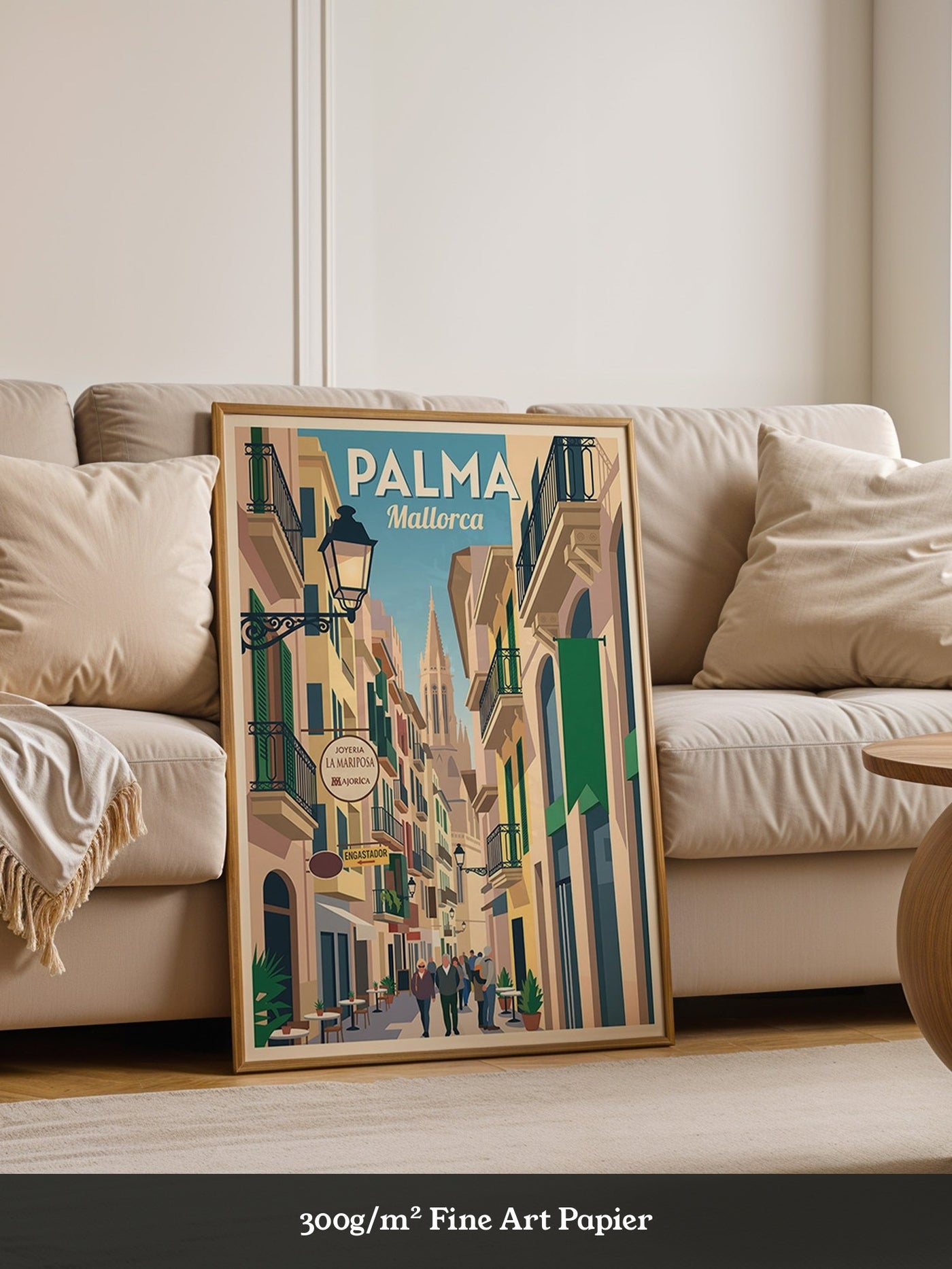 Palmas Gasse Retro Atmosphäre