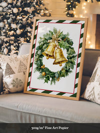 Weihnachtskranz Goldene Glocken