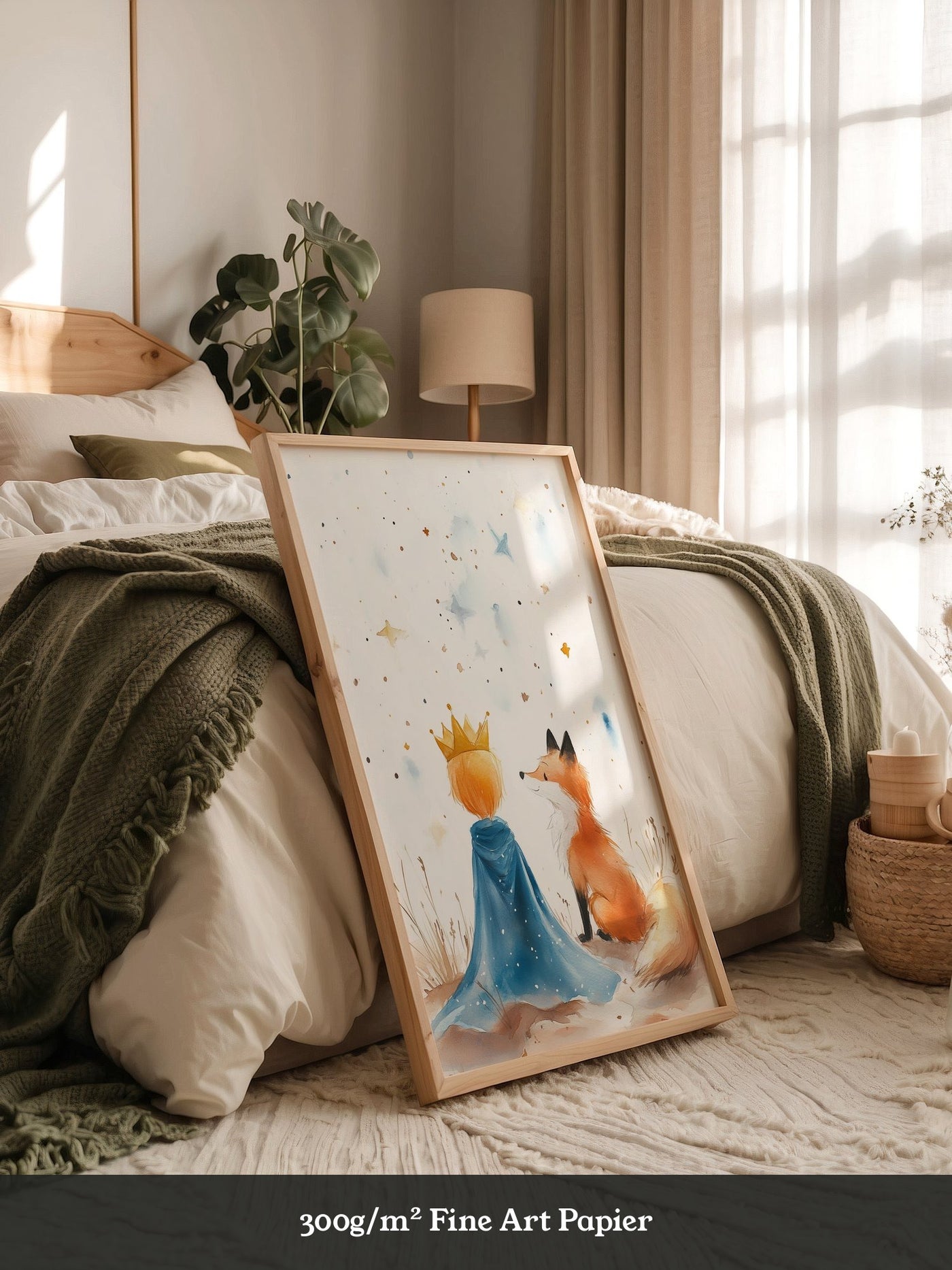 Prinz Fuchs Aquarell Sterne