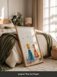 Prinz Fuchs Aquarell Sterne